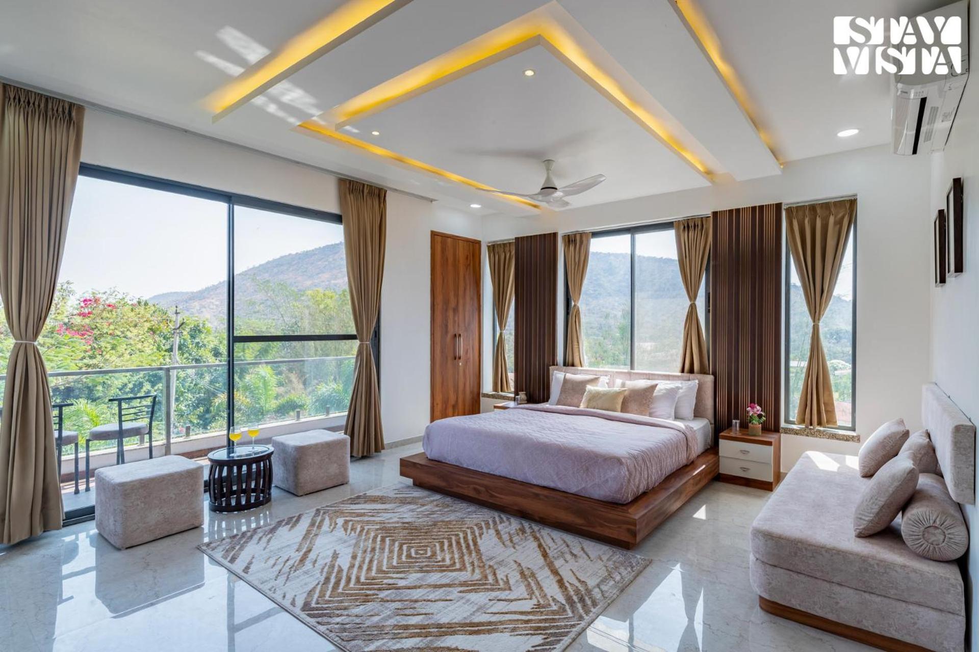 Stayvista's Bella Dream - Mountain-view With Outdoor Pool, Lawn Featuring A Gazebo & Indoor Games Villa