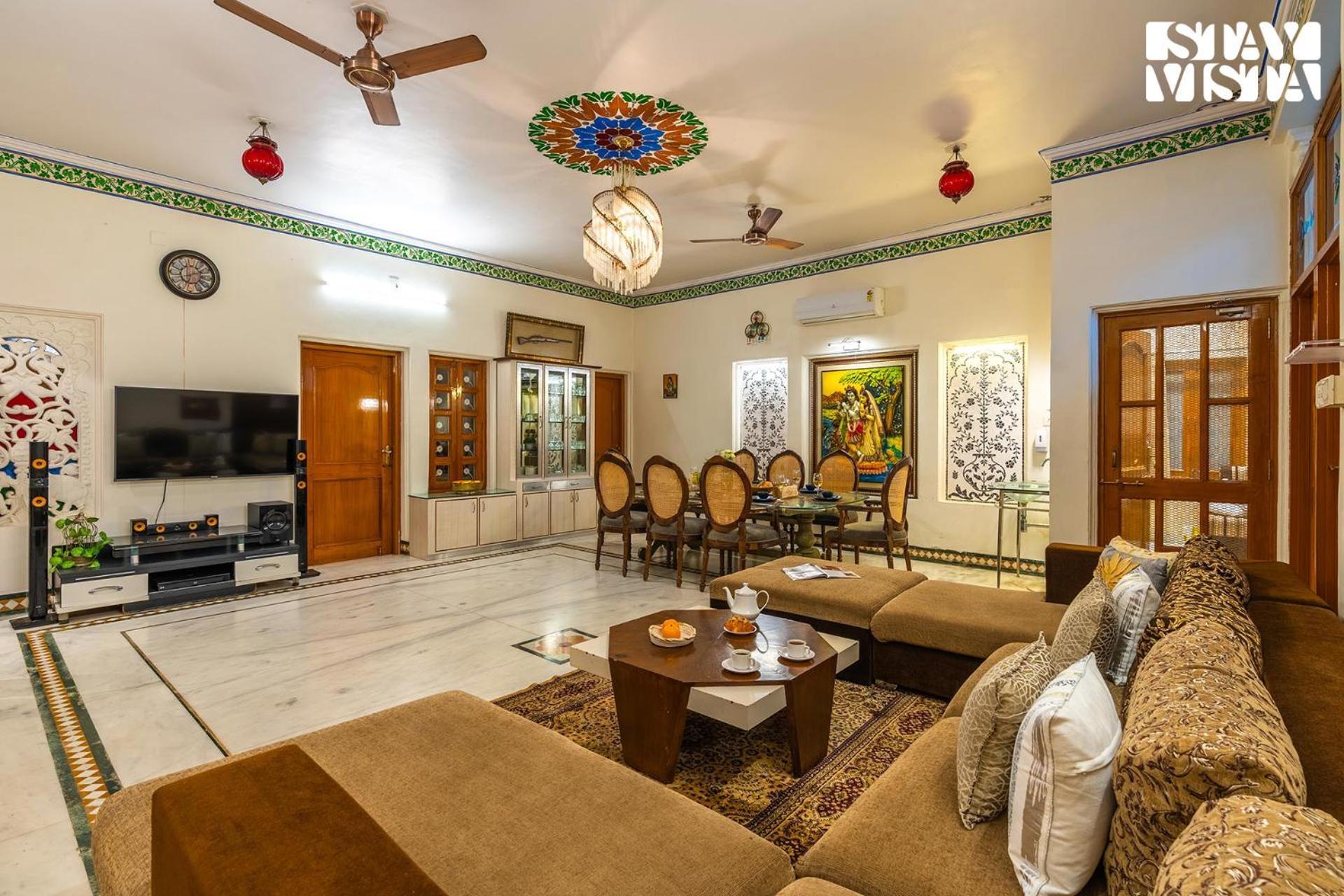 Villa Udaikot By Stayvista: Heritage Hill-view With Terrace & Games *