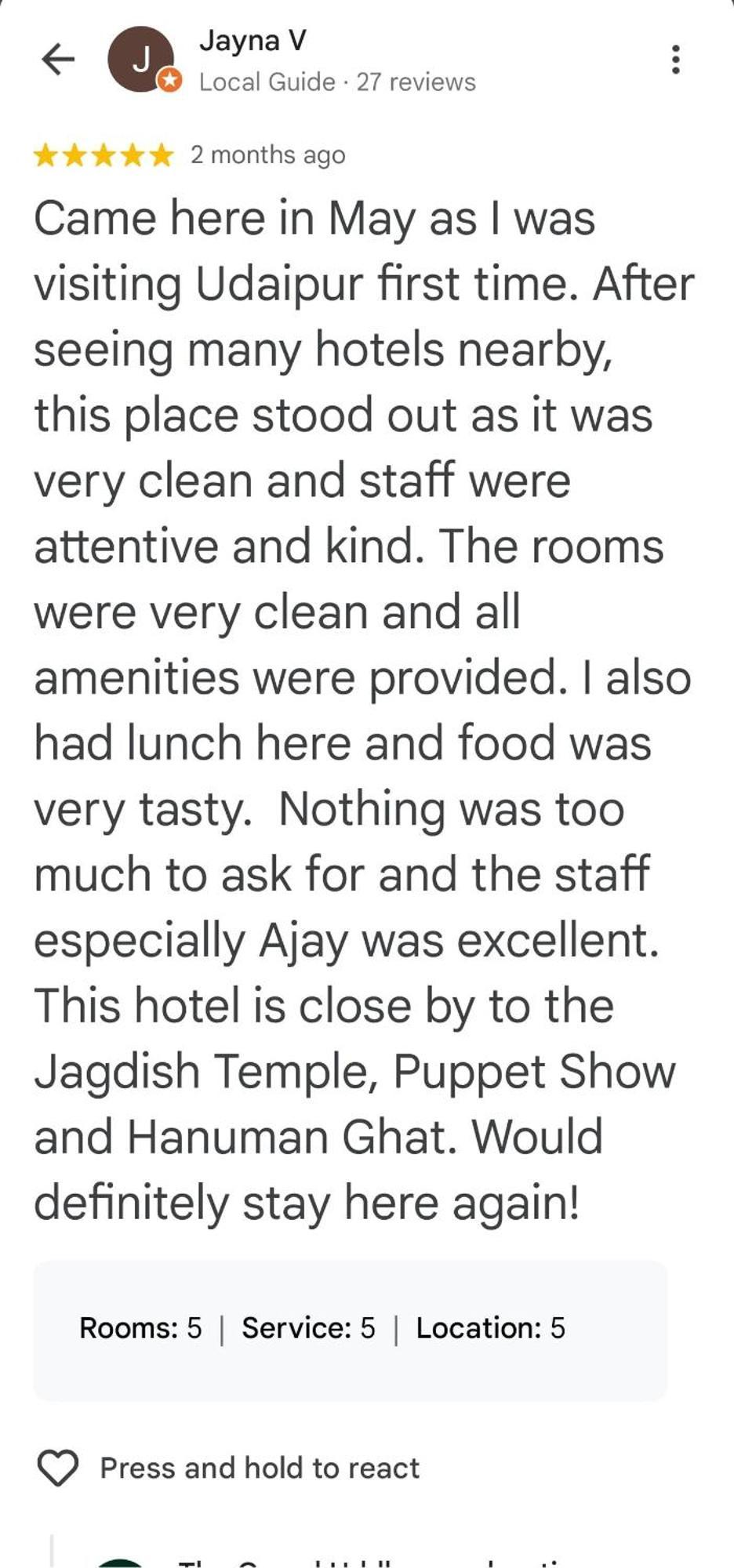 The Grand Uddhav- A Boutique 3* Udaipur