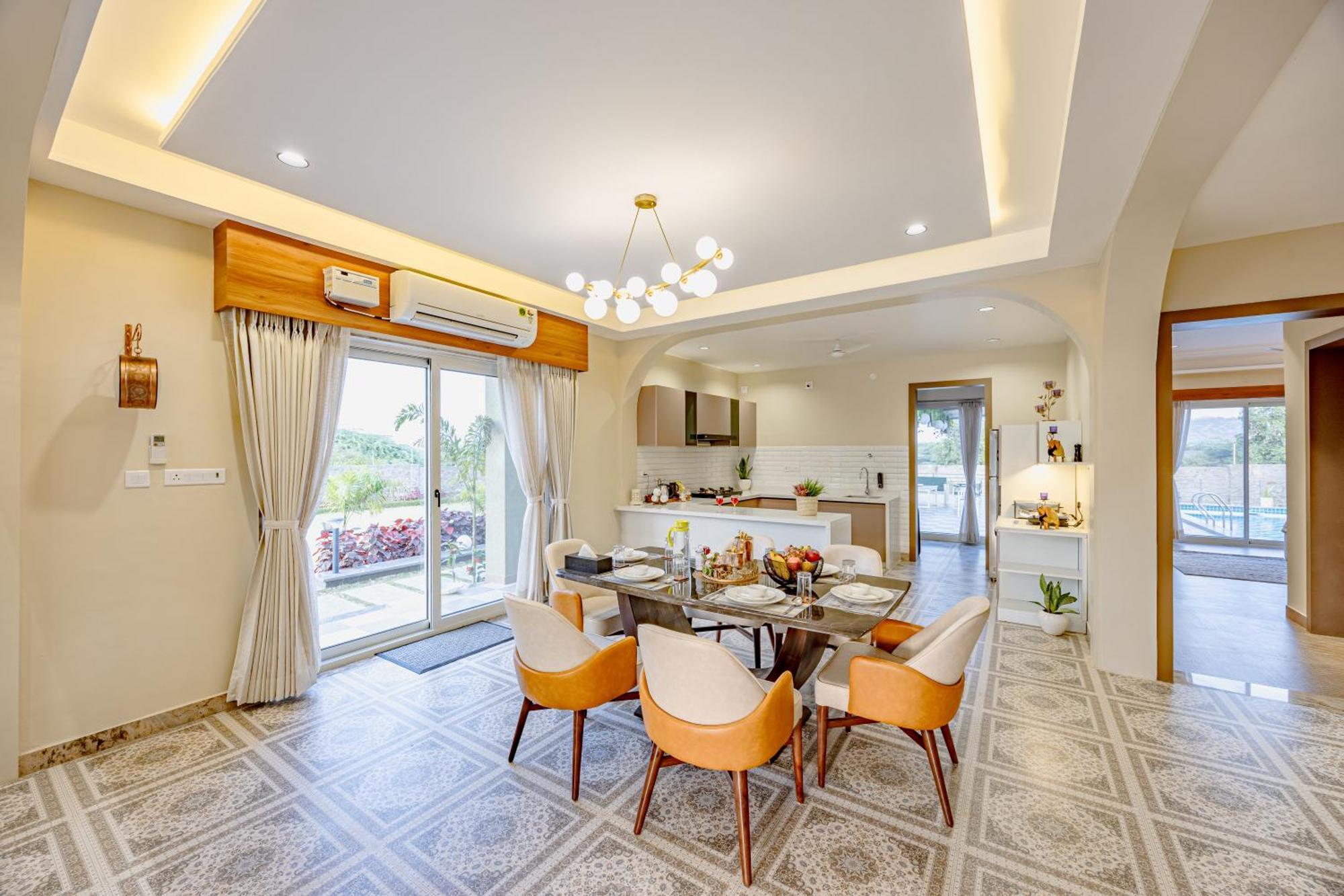 Elivaas Heaven In Hills Mountara 3 Bhk With Lounge & Pvt Pool Udaipur