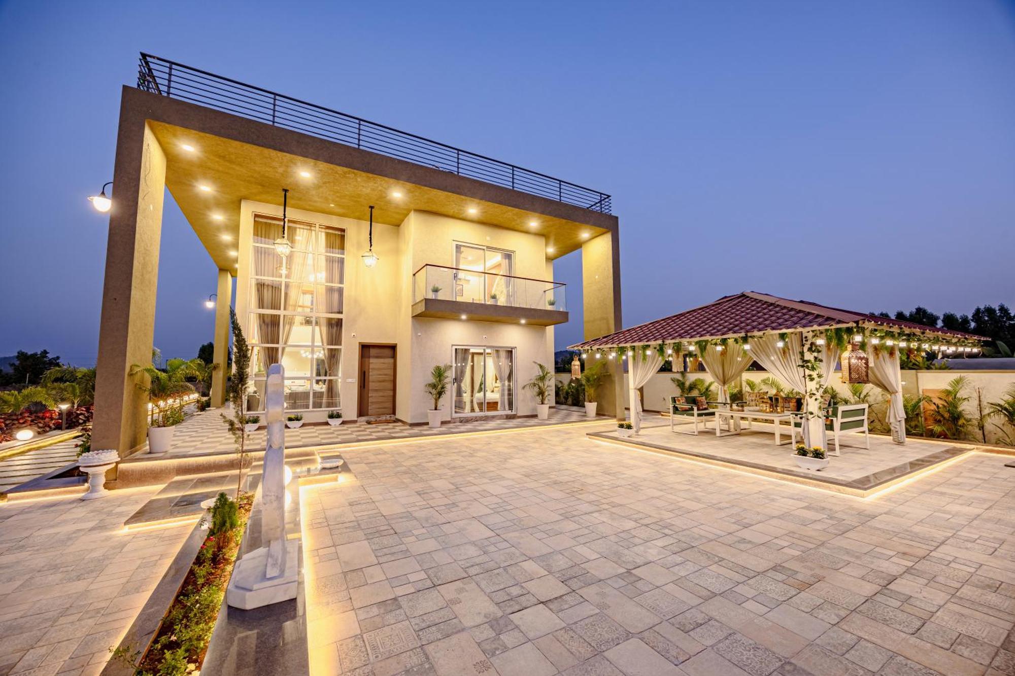 Villa Elivaas Heaven In Hills Mountara 3 Bhk With Lounge & Pvt Pool Udaipur