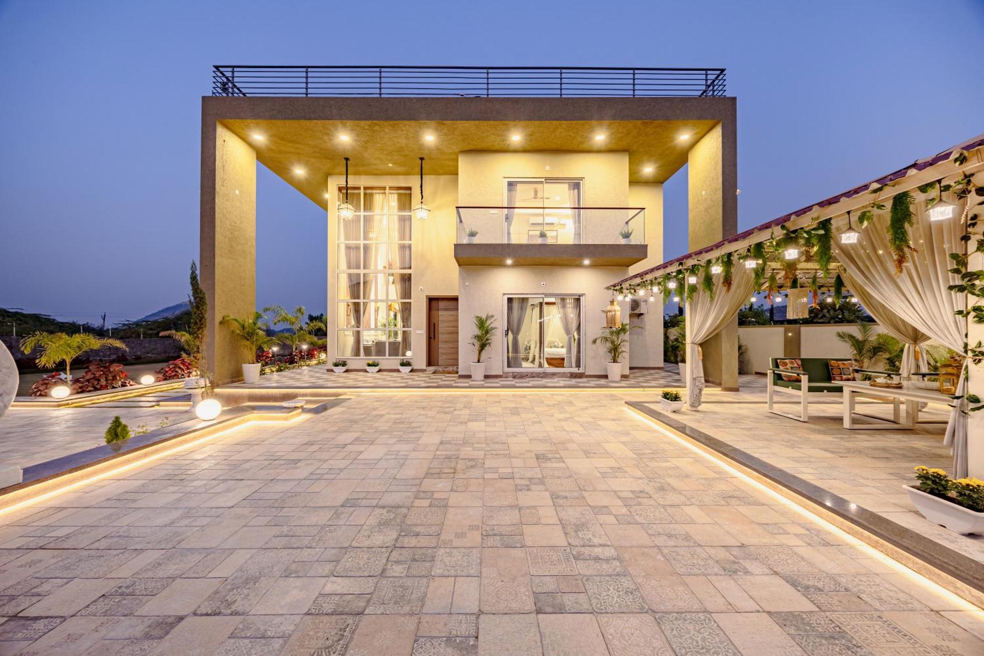 Elivaas Heaven In Hills Mountara 3 Bhk With Lounge & Pvt Pool Villa *