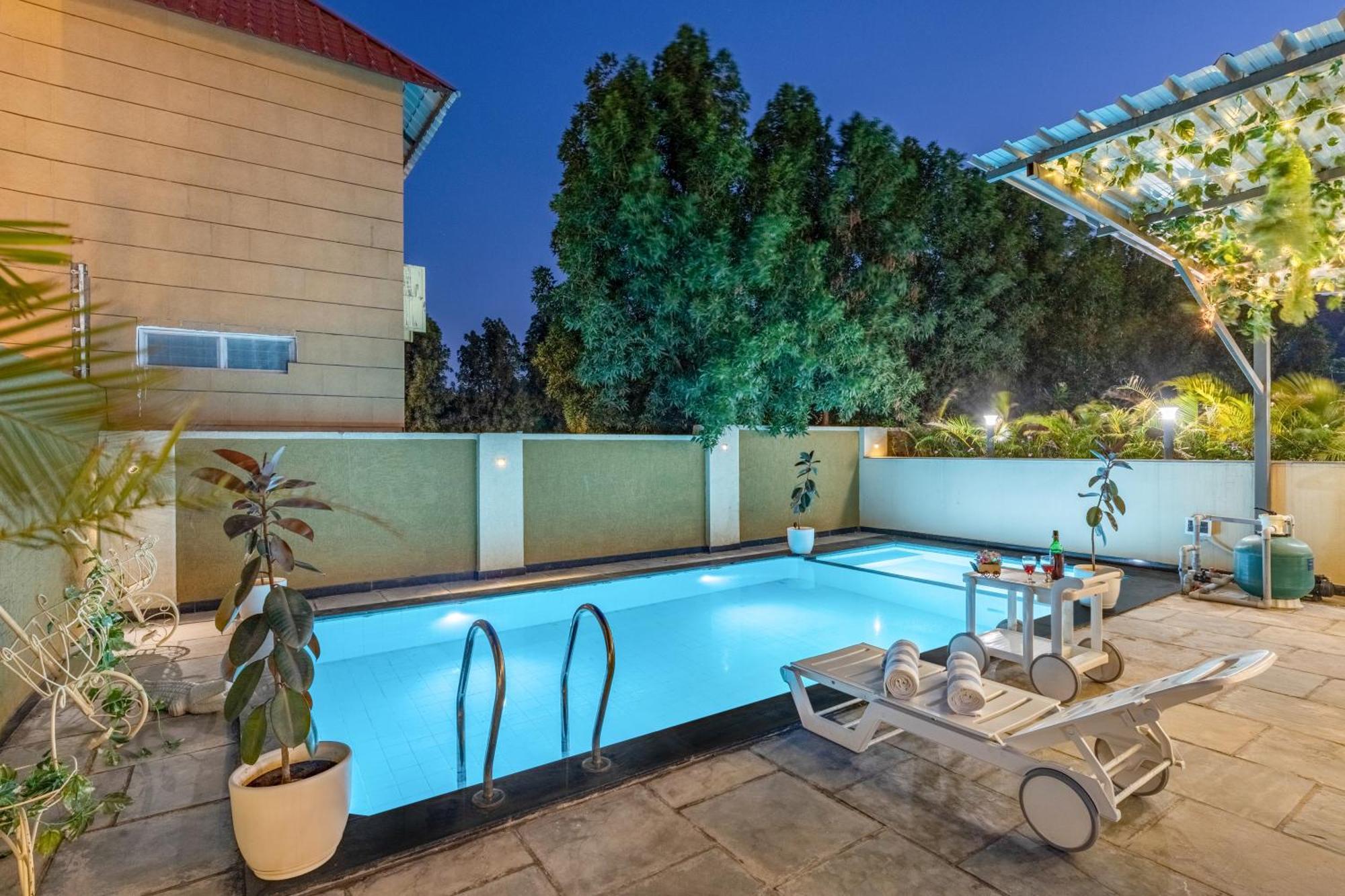 Villa Elivaas 2 Bhk Pet Friendly With Pvt Pool - Heaven In Hill *