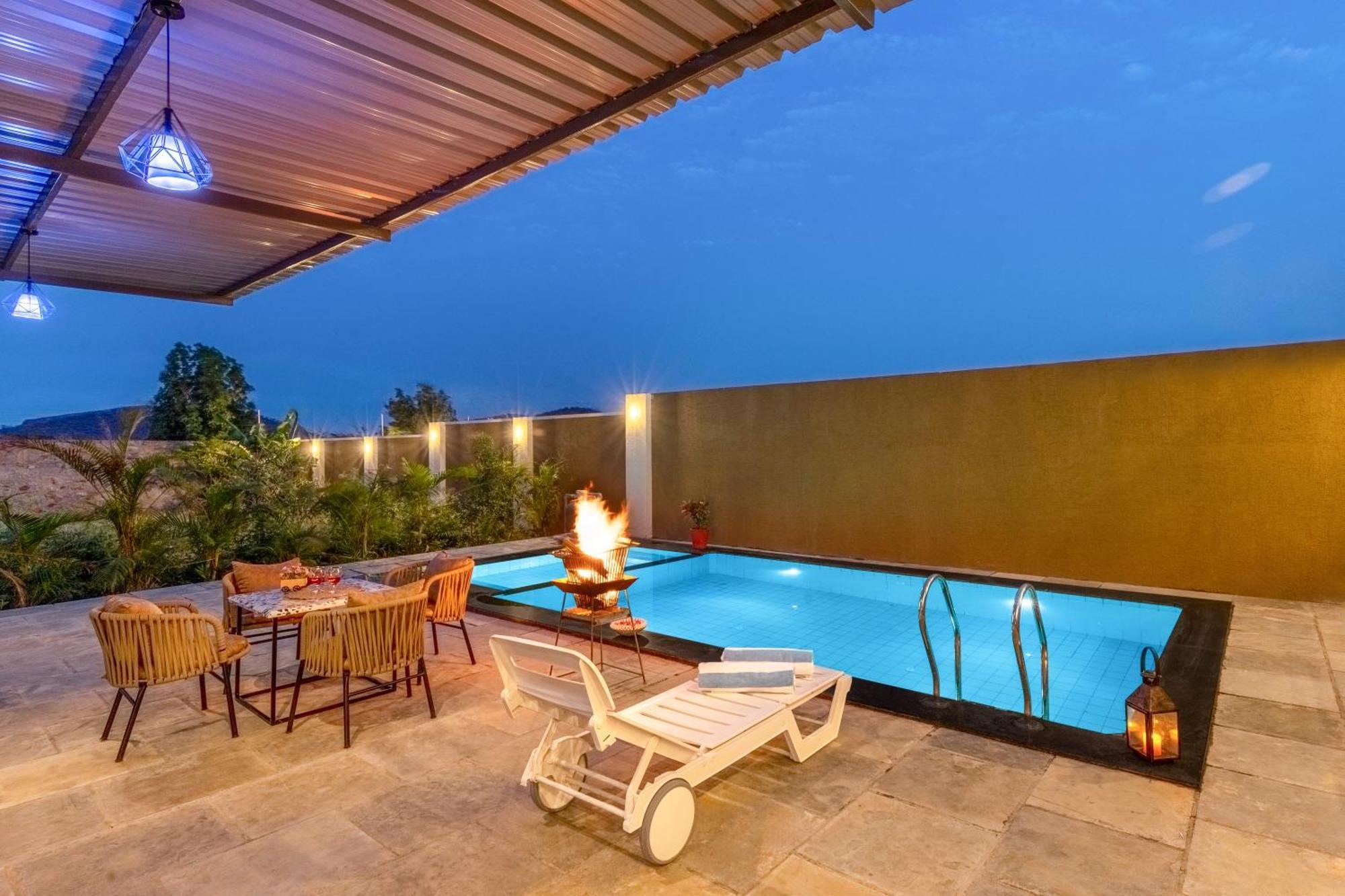 Elivaas 2 Bhk Pet Friendly With Pvt Pool - Heaven In Hill *