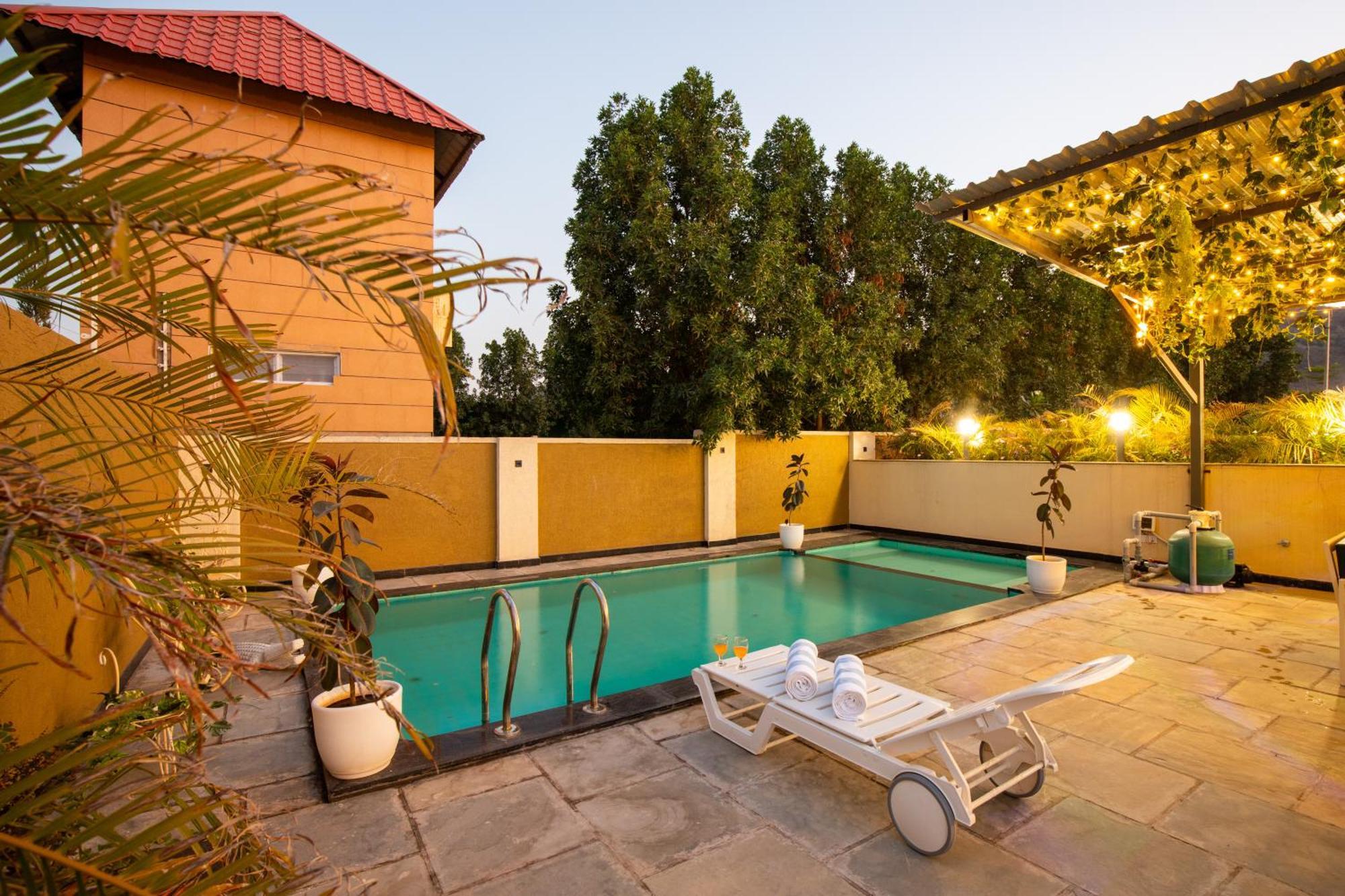 Elivaas 2 Bhk Pet Friendly With Pvt Pool - Heaven In Hill * Udaipur